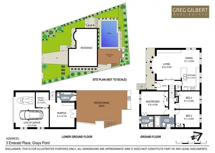 Floorplan of Homely house listing, 3 Emerald Place, Grays Point NSW 2232