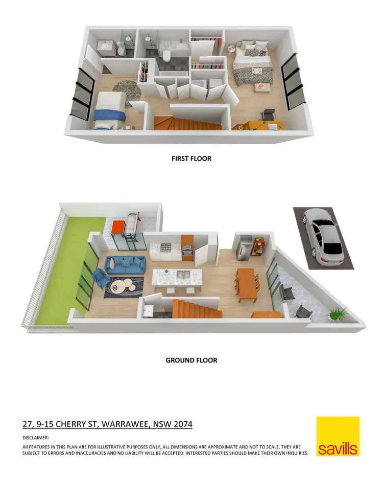 Floorplan of Homely townhouse listing, 27/9-15 Cherry Street, Warrawee NSW 2074