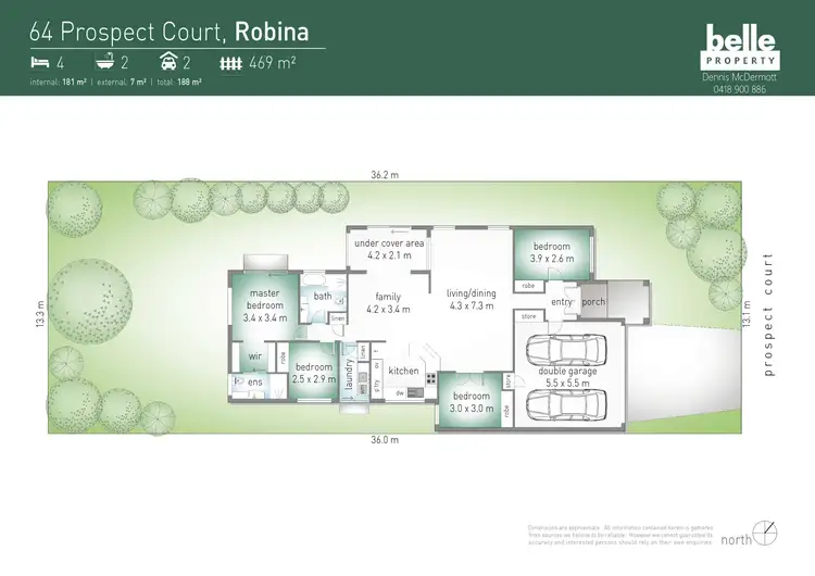 Floorplan of Homely house listing, 64 Prospect Court, Robina QLD 4226