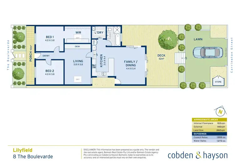Floorplan of Homely house listing, 8 The Boulevarde, Lilyfield NSW 2040