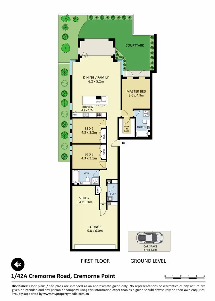 Floorplan of Homely apartment listing, 1/42A Cremorne Road, Cremorne Point NSW 2090
