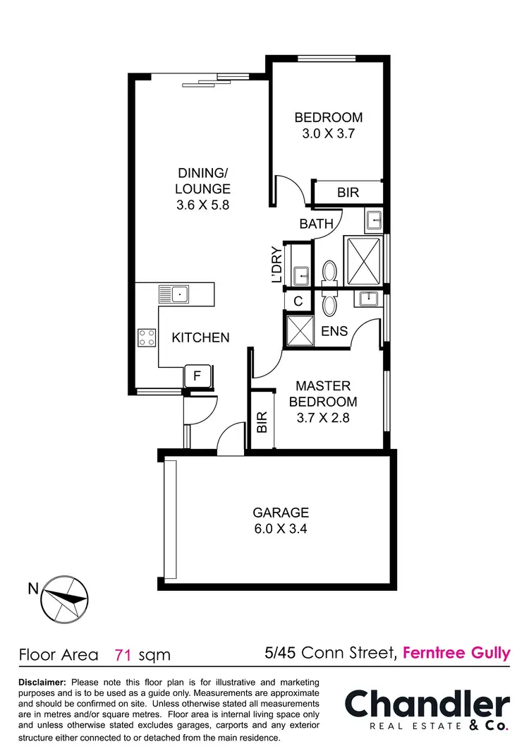 Floorplan of Homely unit listing, 5/45 Conn Street, Ferntree Gully VIC 3156