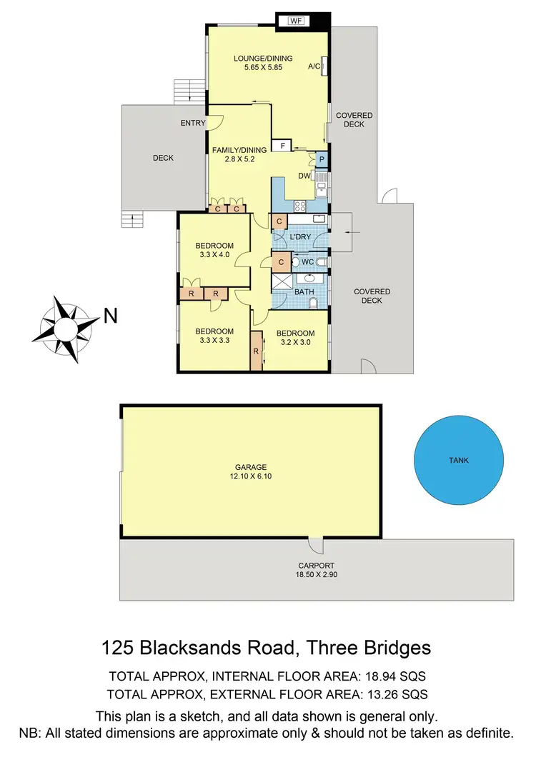 Floorplan of Homely house listing, 125 Blacksands Road, Three Bridges VIC 3797
