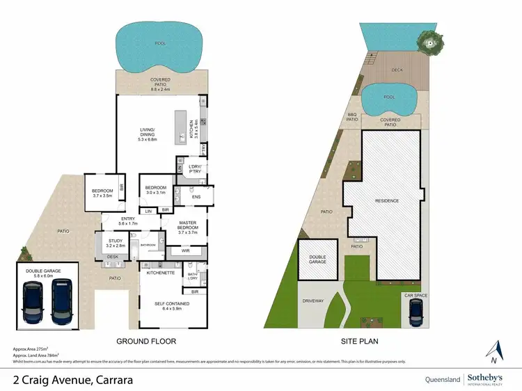 Floorplan of Homely house listing, 2 Craig Avenue, Carrara QLD 4211