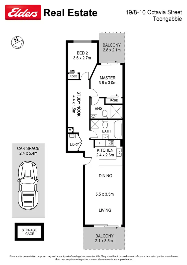 Floorplan of Homely unit listing, 19/8-10 Octavia Street, Toongabbie NSW 2146