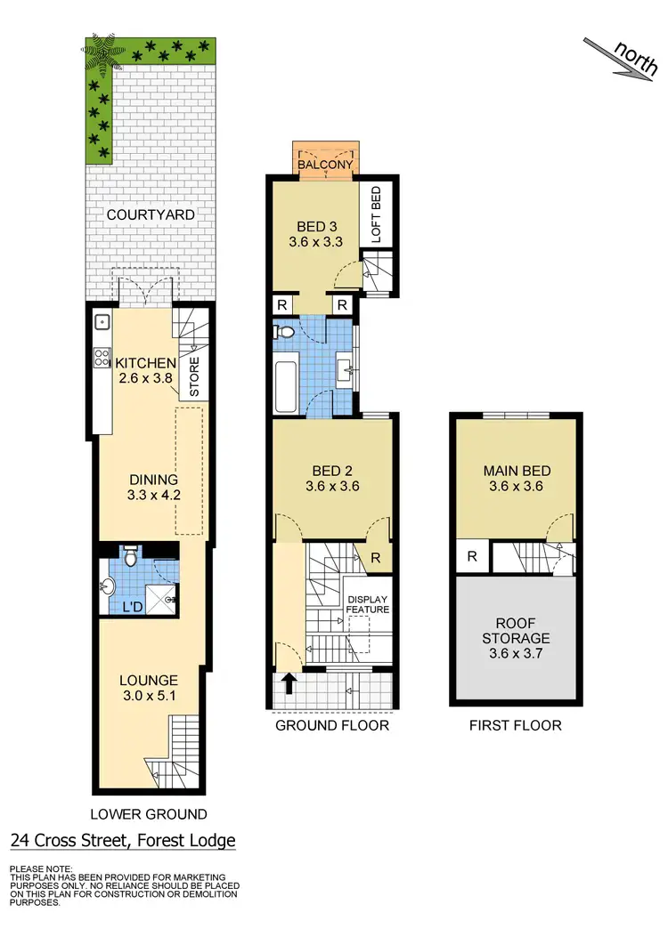 Floorplan of Homely house listing, 24 Cross Street, Forest Lodge NSW 2037