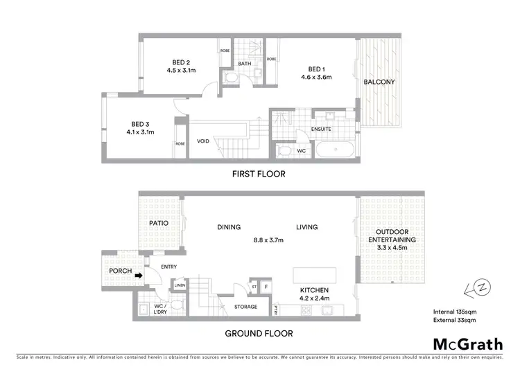 Floorplan of Homely townhouse listing, 1405 Magenta Drive, Magenta NSW 2261