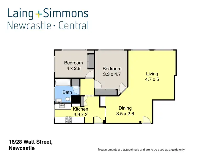 Floorplan of Homely apartment listing, 16/28 Watt Street, Newcastle NSW 2300