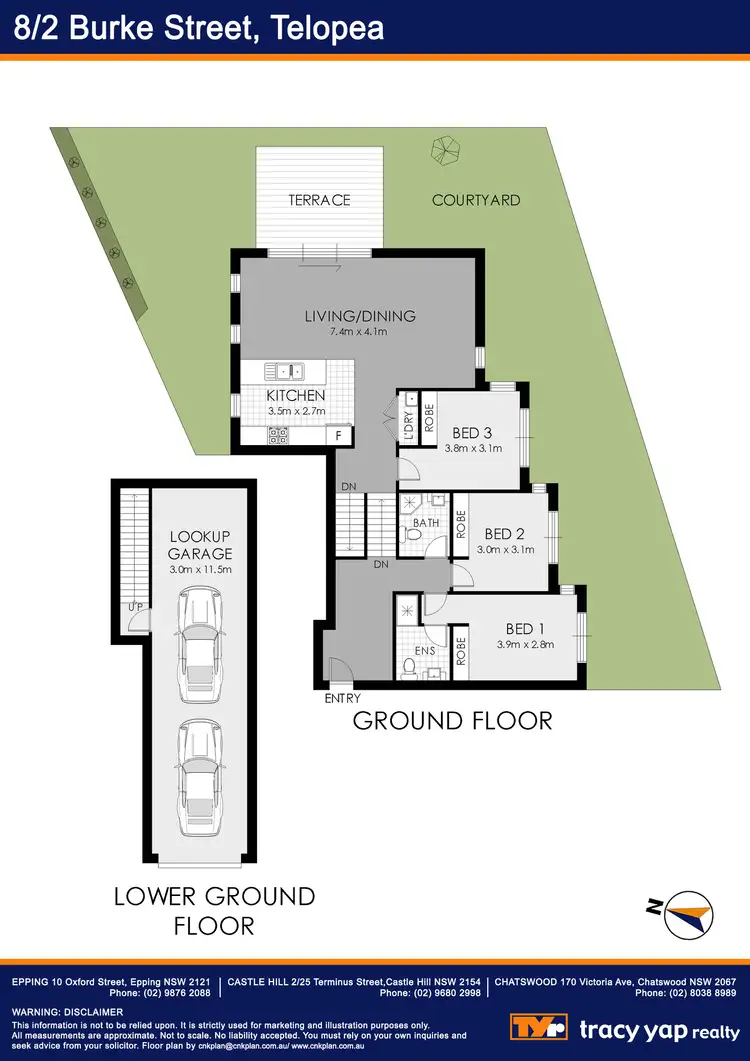 Floorplan of Homely villa listing, 8/2 Burke Street, Telopea NSW 2117