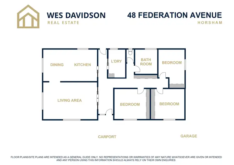 Floorplan of Homely house listing, 48 Federation Avenue, Horsham VIC 3400