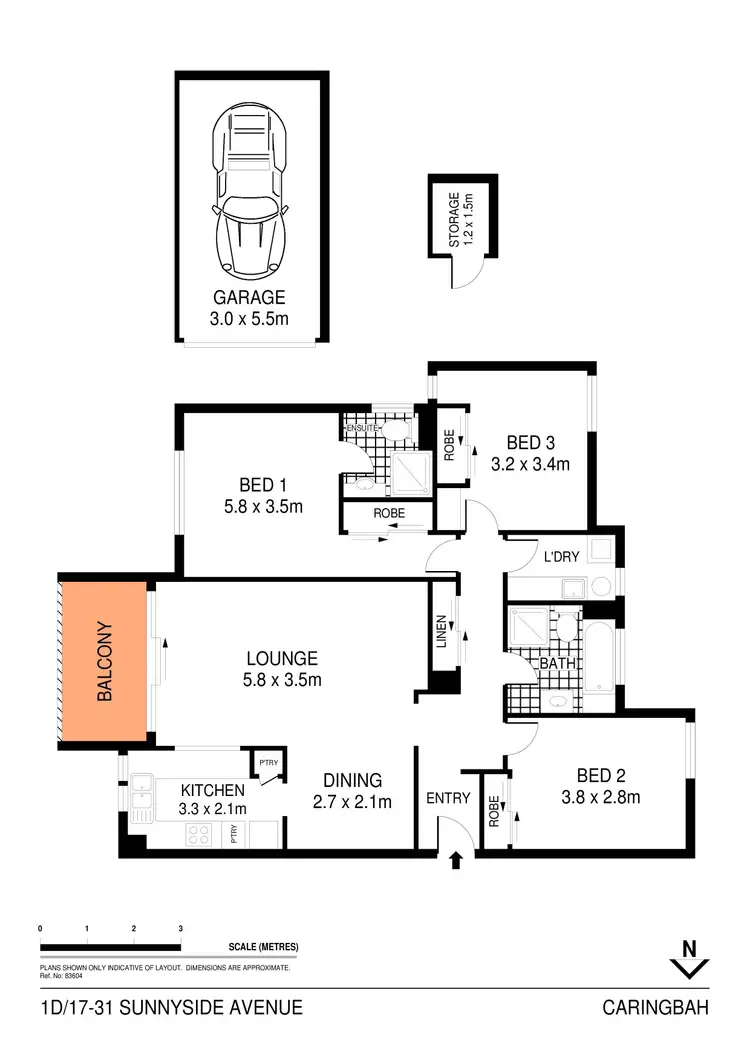 Floorplan of Homely apartment listing, 1D/17-31 Sunnyside Avenue, Caringbah NSW 2229