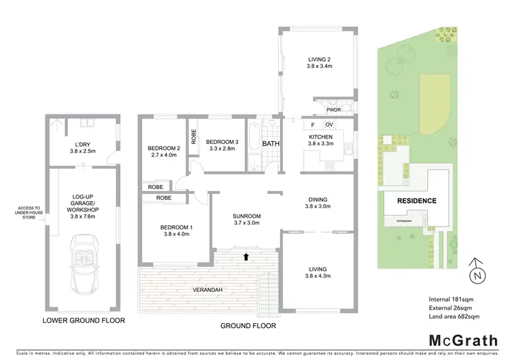 Floorplan of Homely house listing, 36 Grand View Parade, Lake Heights NSW 2502