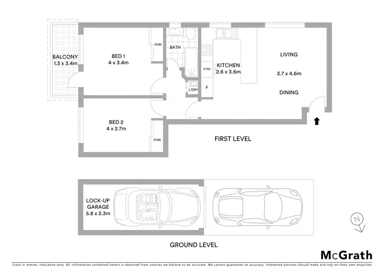 Floorplan of Homely unit listing, 5/11 Hercules Road, Brighton-Le-Sands NSW 2216