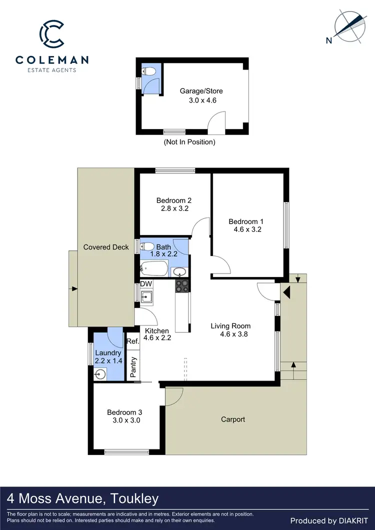 Floorplan of Homely house listing, 4 Moss Avenue, Toukley NSW 2263