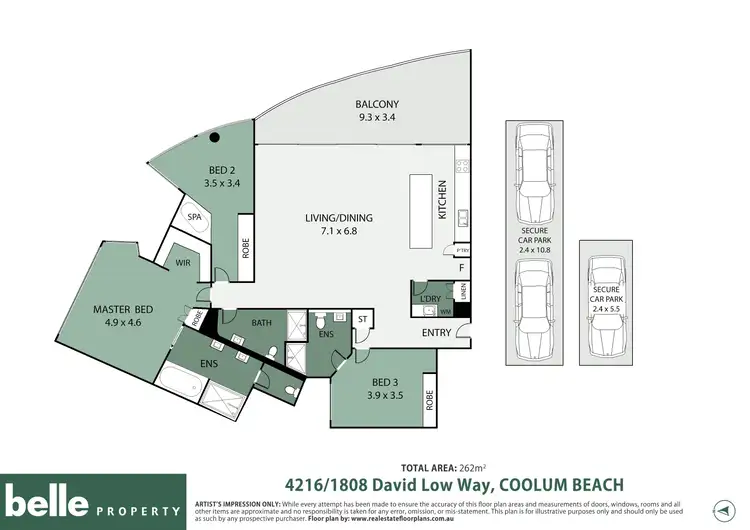 Floorplan of Homely unit listing, 4216/1808 David Low Way, Coolum Beach QLD 4573