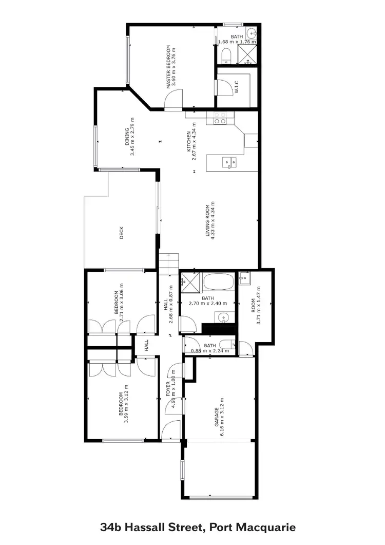 Floorplan of Homely house listing, 34B Hassall Street, Port Macquarie NSW 2444