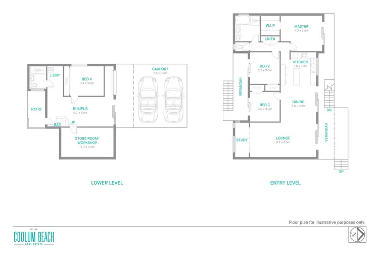 Floorplan of Homely house listing, 34 Fairway Close, Mount Coolum QLD 4573