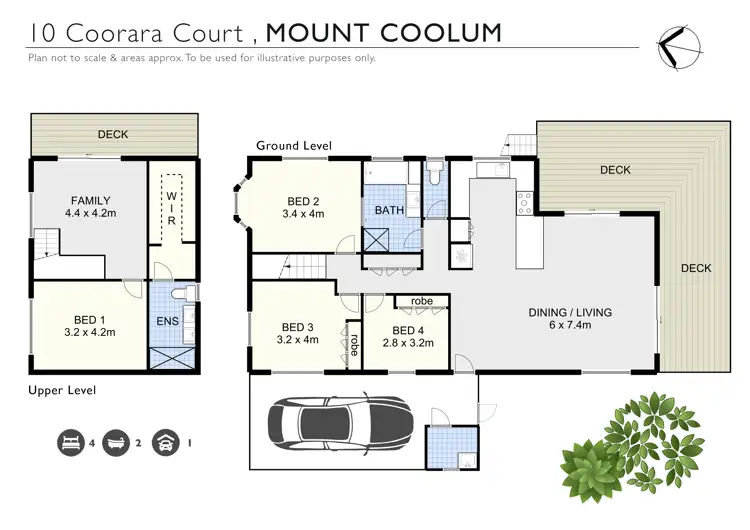 Floorplan of Homely house listing, 10 Coorara Court, Mount Coolum QLD 4573
