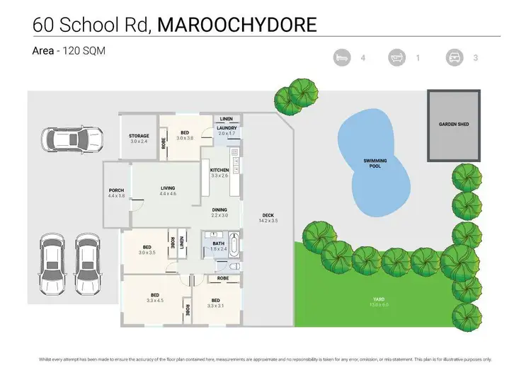 Floorplan of Homely house listing, 60 School Road, Maroochydore QLD 4558