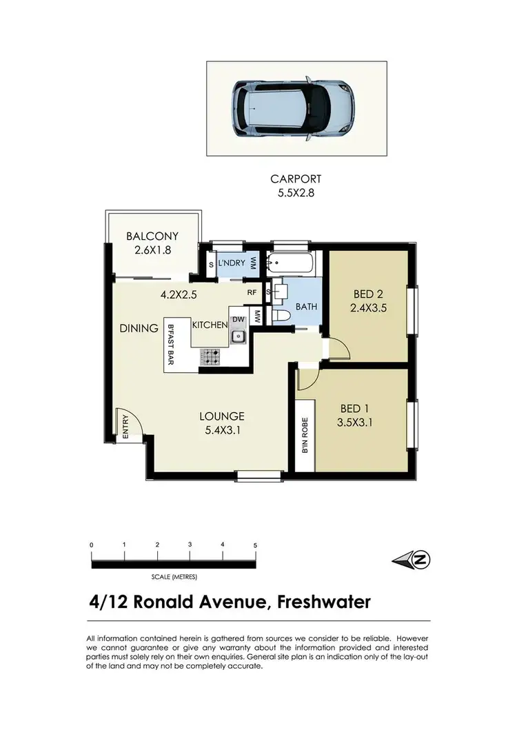 Floorplan of Homely apartment listing, 4/12 Ronald Avenue, Freshwater NSW 2096