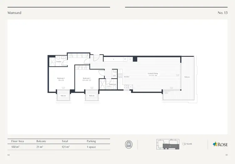 Floorplan of Homely apartment listing, 13/15 Woodlands Avenue, Breakfast Point NSW 2137