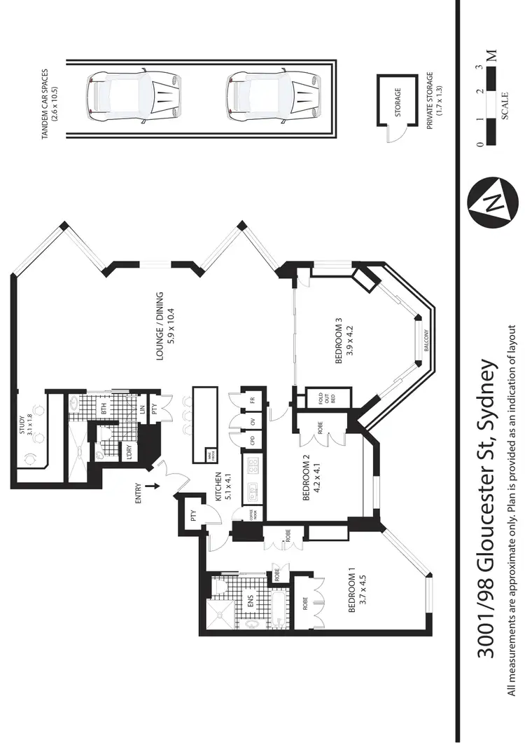 Floorplan of Homely apartment listing, 98 Gloucester Street, Sydney NSW 2000