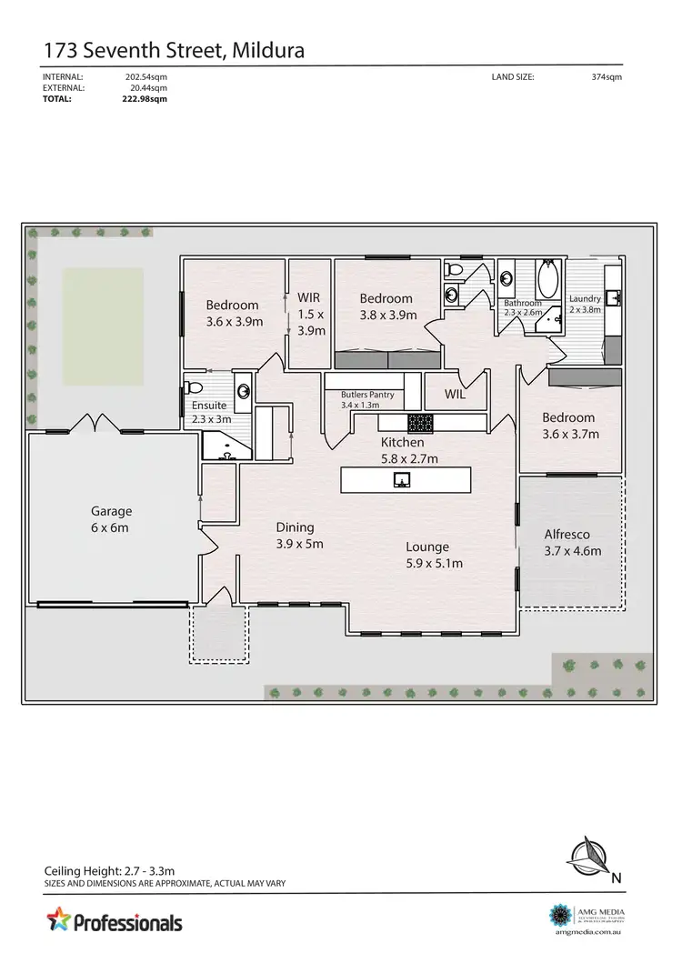 Floorplan of Homely townhouse listing, 173 Seventh Street, Mildura VIC 3500