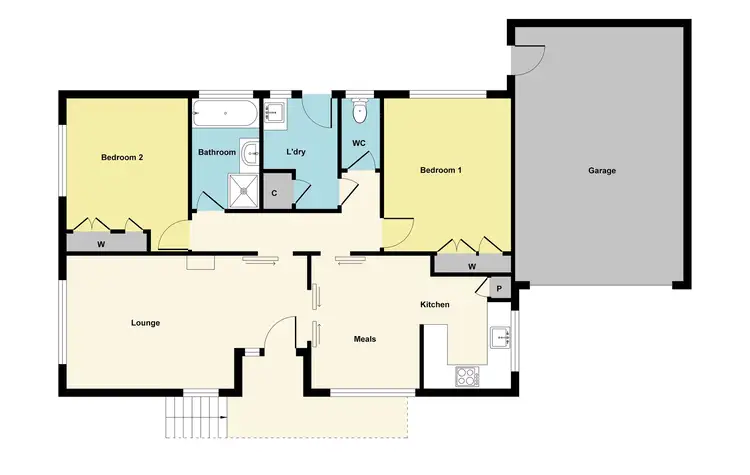 Floorplan of Homely house listing, 1/8 Havelock Street, Maryborough VIC 3465