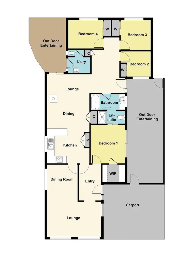 Floorplan of Homely house listing, 152 Montgomery Street, Lake Bolac VIC 3351