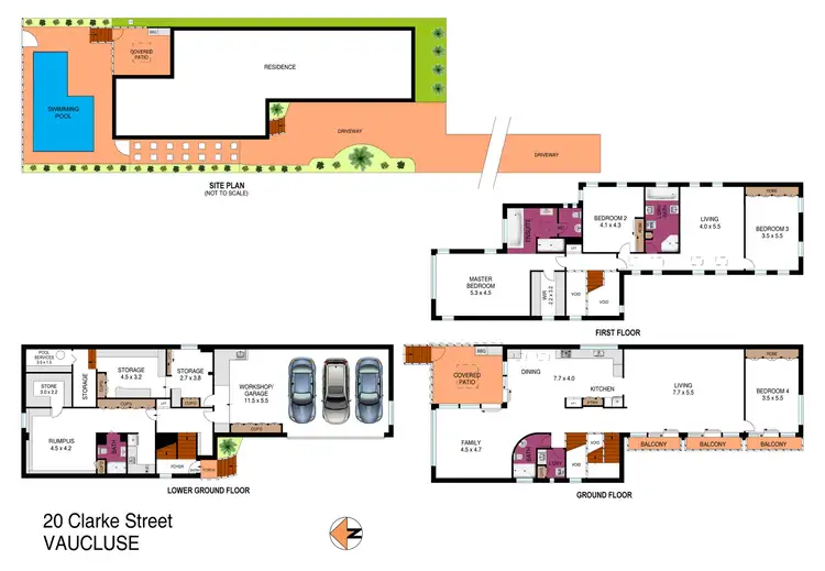 Floorplan of Homely house listing, 20 Clarke Street, Vaucluse NSW 2030
