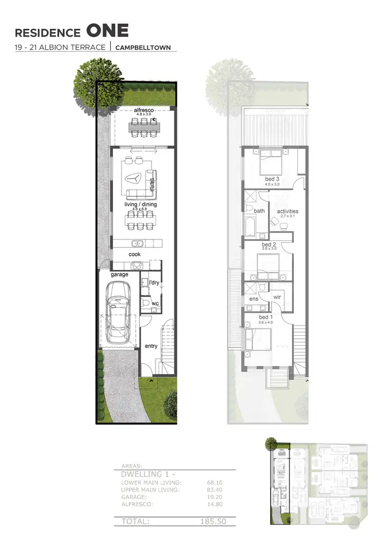 Floorplan of Homely house listing, 2/19-21 Albion Terrace, Campbelltown SA 5074