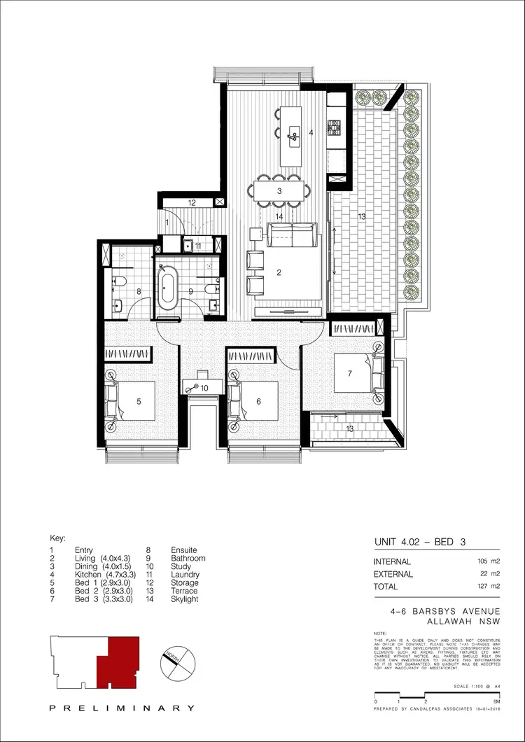 Floorplan of Homely unit listing, 6.02/6 Barsbys Avenue, Allawah NSW 2218