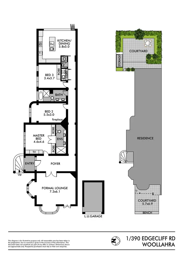 Floorplan of Homely house listing, 1/390 Edgecliff Road, Woollahra NSW 2025