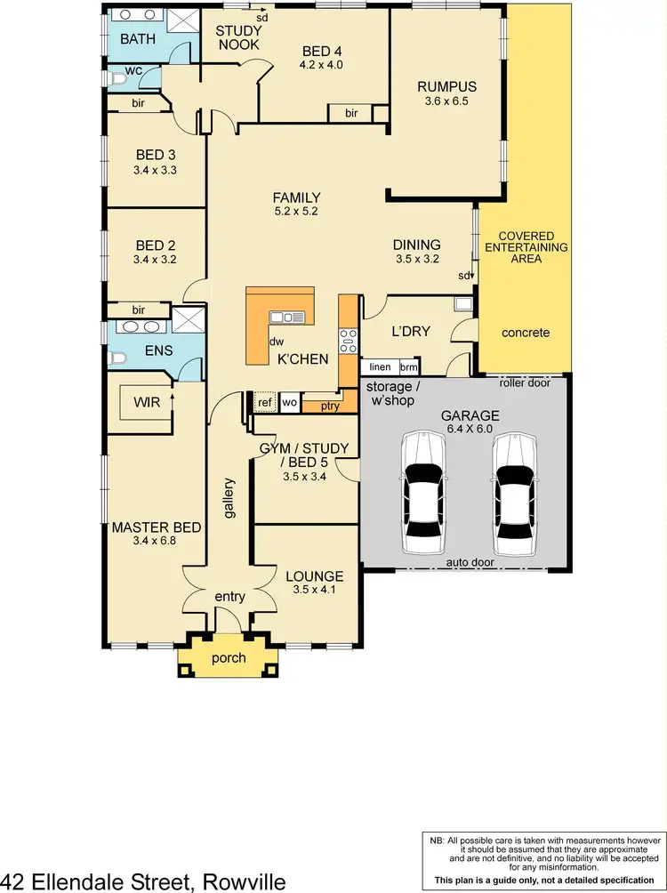 Floorplan of Homely house listing, 42 Ellendale Street, Rowville VIC 3178