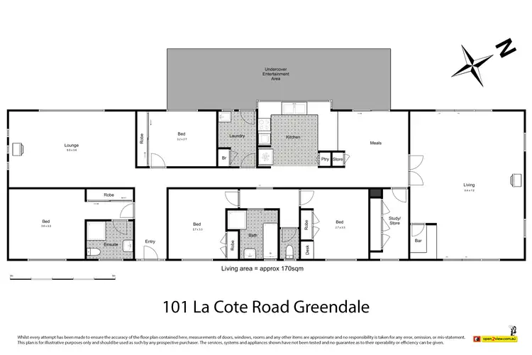 Floorplan of Homely house listing, 101 La Cote Road, Greendale VIC 3341