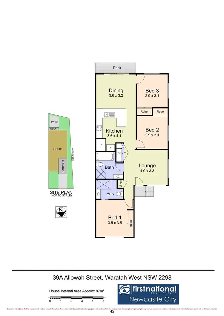 Floorplan of Homely semi-detached listing, 39A Allowah Street, Waratah West NSW 2298