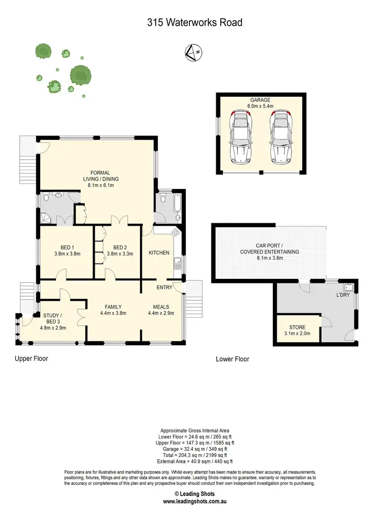 Floorplan of Homely house listing, 315 Waterworks Road, Ashgrove QLD 4060