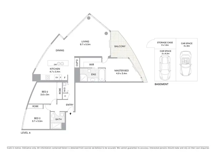 Floorplan of Homely apartment listing, 401/2 Creek Street, Coolangatta QLD 4225