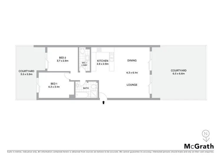 Floorplan of Homely apartment listing, 1/8-10 Darcy Road, Westmead NSW 2145