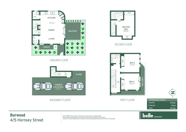 Floorplan of Homely townhouse listing, 4/5 Hornsey Street, Burwood NSW 2134