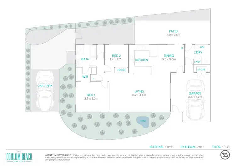 Floorplan of Homely semi-detached listing, 1/19 Cordellia Street, Coolum Beach QLD 4573