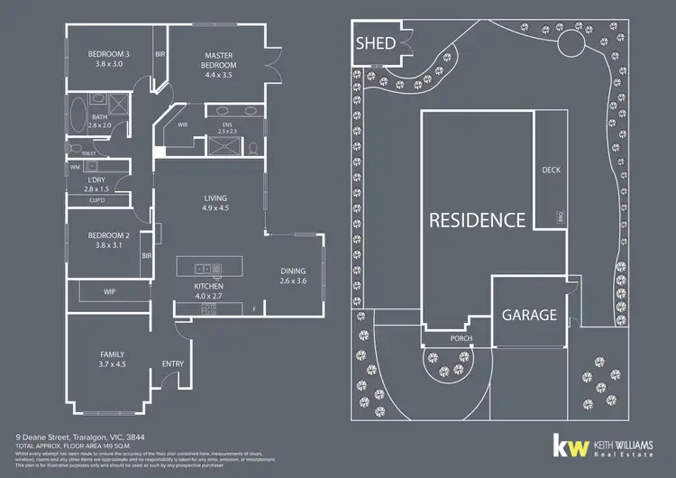 Floorplan of Homely house listing, 9 Deane Street, Traralgon VIC 3844