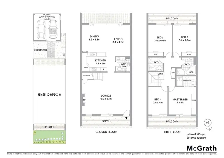 Floorplan of Homely townhouse listing, 43/344 West Botany Street, Brighton-Le-Sands NSW 2216