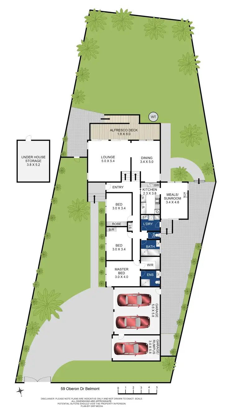 Floorplan of Homely house listing, 59 Oberon Drive, Belmont VIC 3216