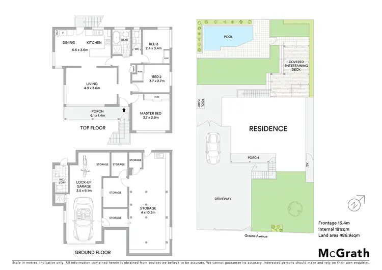Floorplan of Homely house listing, 66 Greene Avenue, Ryde NSW 2112