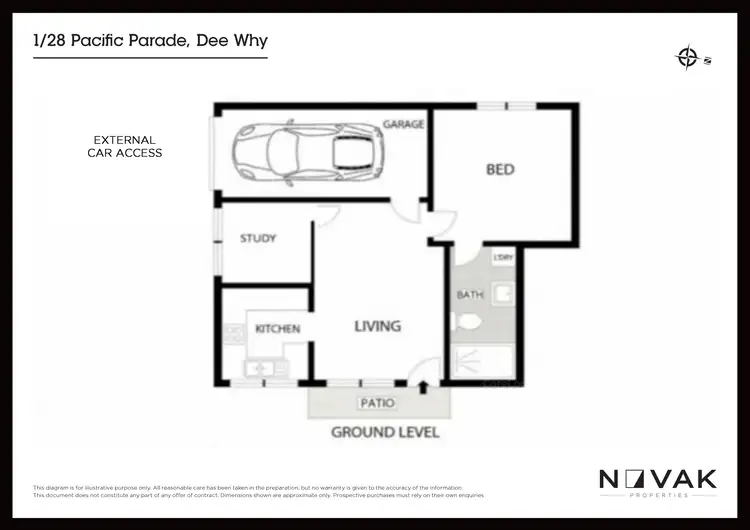 Floorplan of Homely unit listing, 1/28 Pacific Parade, Dee Why NSW 2099