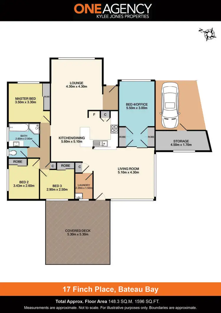 Floorplan of Homely house listing, 17 Finch Place, Bateau Bay NSW 2261
