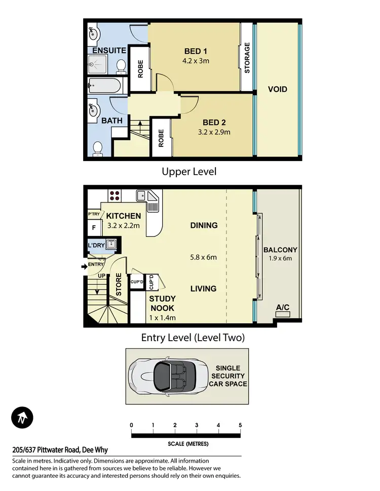 Floorplan of Homely apartment listing, 205/637-641 Pittwater Road, Dee Why NSW 2099