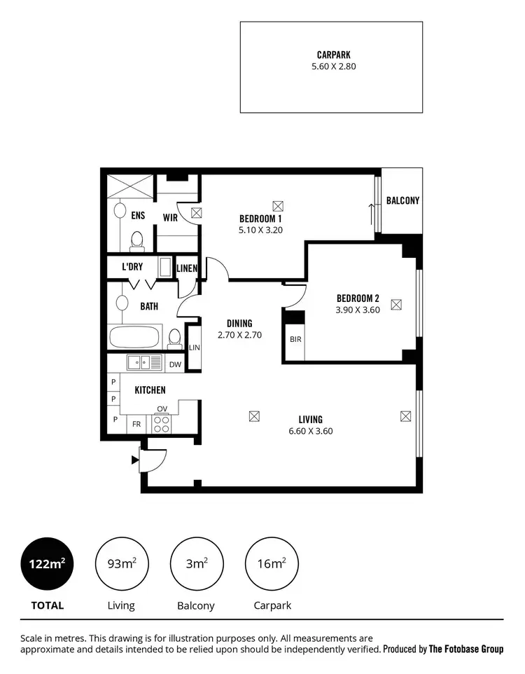 Floorplan of Homely apartment listing, 1/11 Charlick Circuit, Adelaide SA 5000