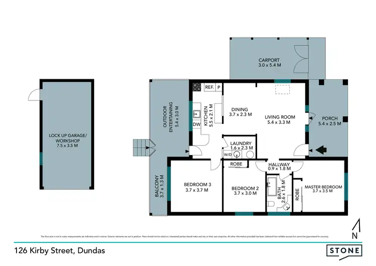 Floorplan of Homely house listing, 126 Kirby Street, Dundas NSW 2117